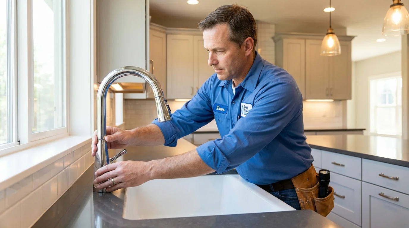 Kitchen faucet installation by Johns Plumbing LLC in National Park